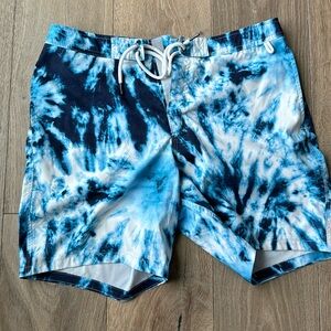 Men’s Tie Dye Abercrombie and Fitch Board Shorts L